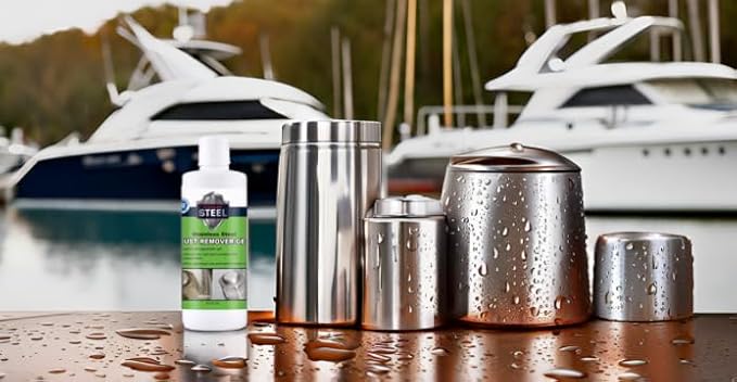 Innogel B450 Heavy-Duty Industrial Use Rust Stain Remover for Metal Surfaces Including Stainless Steel. Metal Cleaner Gel Needs No Scrubbing, Simply Apply and Rinse off (8.5 oz)
