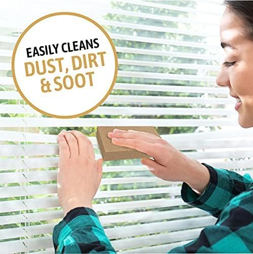 Dry Cleaning Soot Eraser Sponge - Pet Hair, Smoke, Soot, Dust and Dirt Remover - 3x6 Double, One Unit (3 Pack Single)