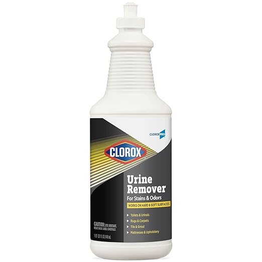 CloroxPro Urine Remover for Stains and Odors, Industrial and Healthcare Cleaning, 32 and 128 Ounce Bottles