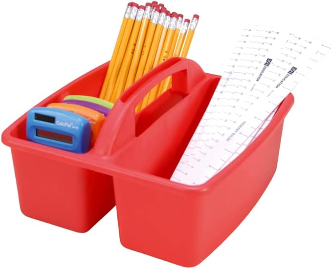 EAI Education Classroom Supply Caddies: Assorted Colors - Set of 6