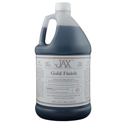 JAX Gold Finish - Metal Finishing Solution - Antique Gold for Brass, Silver & Aluminum