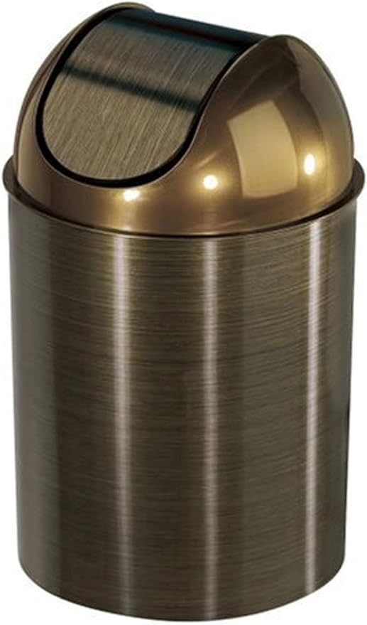 Umbra Mezzo Swing-Top Waste Can, 2.5-Gallon (10 L), Bronze