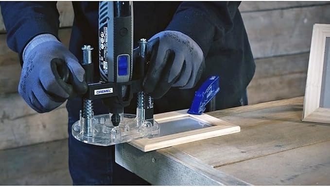 Dremel 335-01 Rotary Tool Plunge Router Attachment, Light-Duty Routing Projects, Perfect for Woodworking & Inlay Work