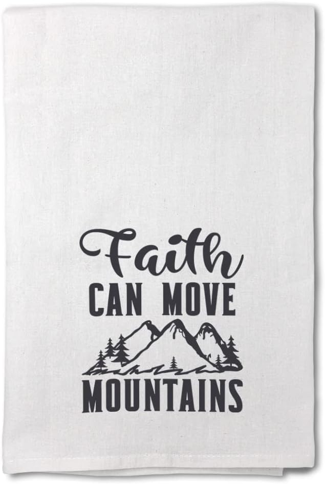 Style In Print Mothers Day Decor Flour Kitchen Towels Mountains Faith Can Move Mountains Trees Camping Cleaning Supplies Dish Towels Design Only