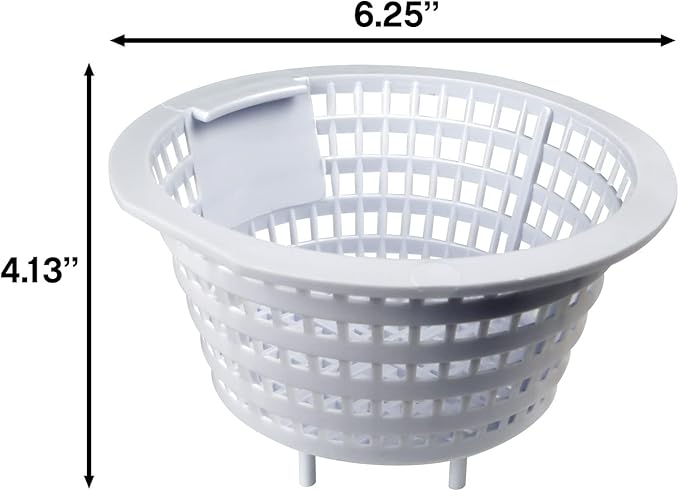 Poolmaster 32344 Replacement Basket for High-Profile Thru-Wall Swimming Pool Skimmer, White