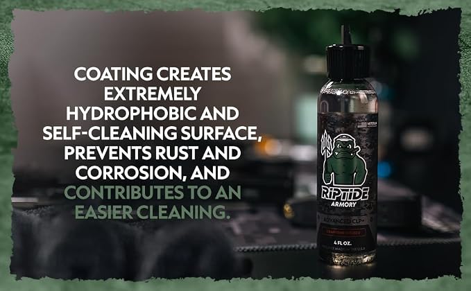 Riptide Armory Advanced Gun Cleaner & CLP+ Graphene 2 Step Kit - Clean, Lube, Protect Long-Lasting Formula - Nano Coat Technology - Veteran Founded & Formulated by Former US Navy Seal