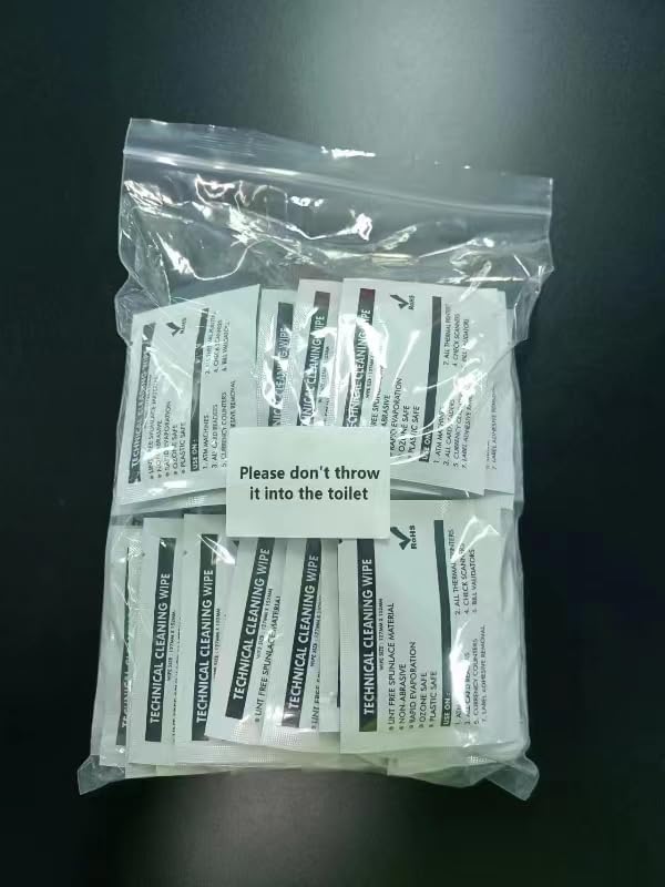 Technical Prep Pads Cleaning Wipes - Electronic Wipes, Multi-Purpose Handy Wipes Cleaning Sheets for Surfaces, Printer, Industrial, Thermal Paste Remover (10PCS, 5"×6")