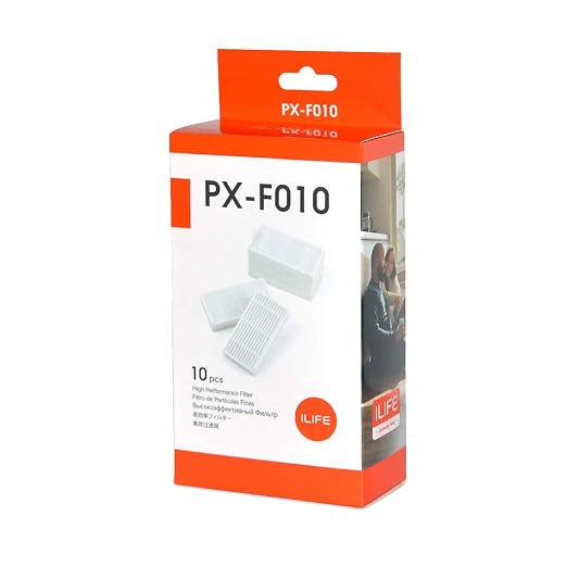ILIFE V5s Plus Robot Vacuum Cleaner+ Replacement Filters for V5s Plus (10pcs)