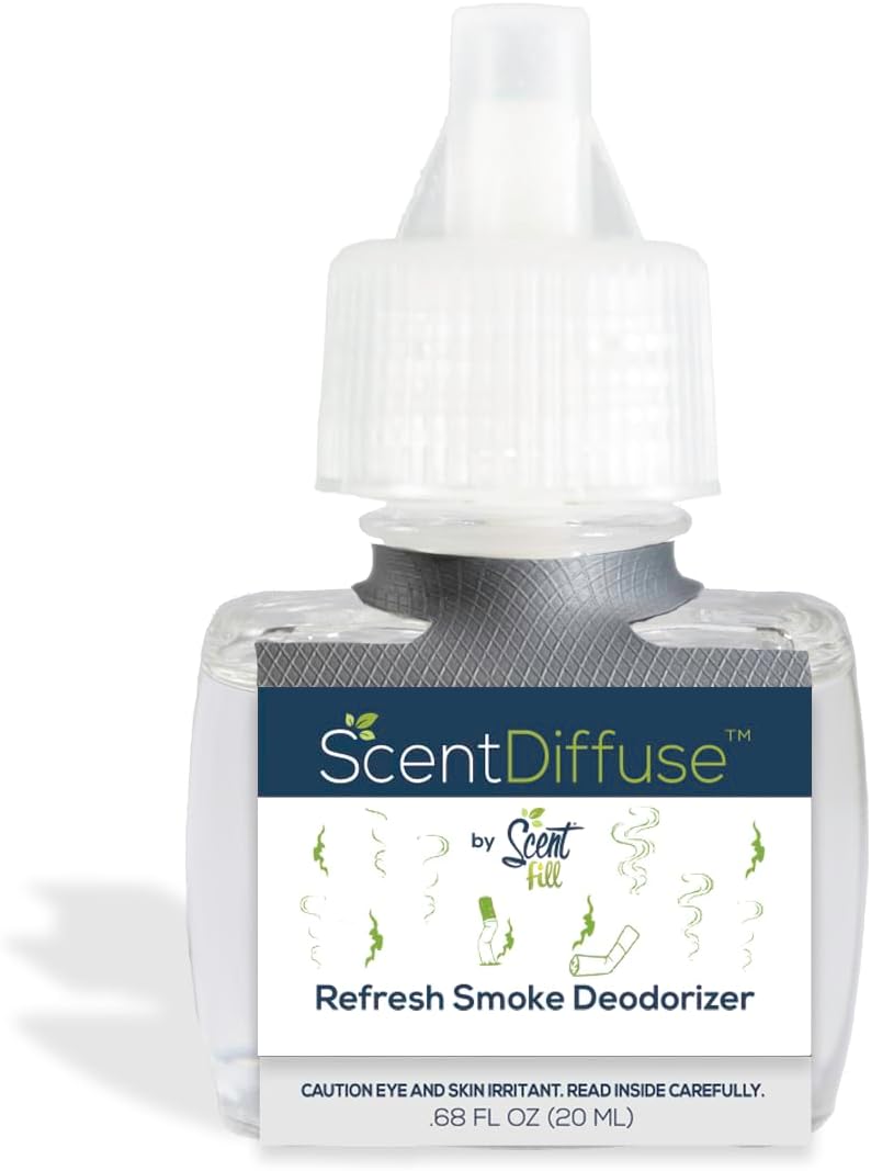 Scent Fill Refresh Smoke Deodorizer Plug in Air Freshener, 4 Scented Oil Refills