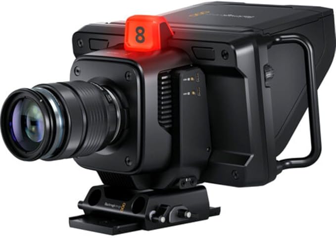 Blackmagic Design Studio Camera 4K Plus G2 Bundle with AKG Pro Audio K240 Professional Studio Headphones, Pearstone 50' SDI Video Cable and Anti-Static Screen Cleaning Wipes (5-Pack)