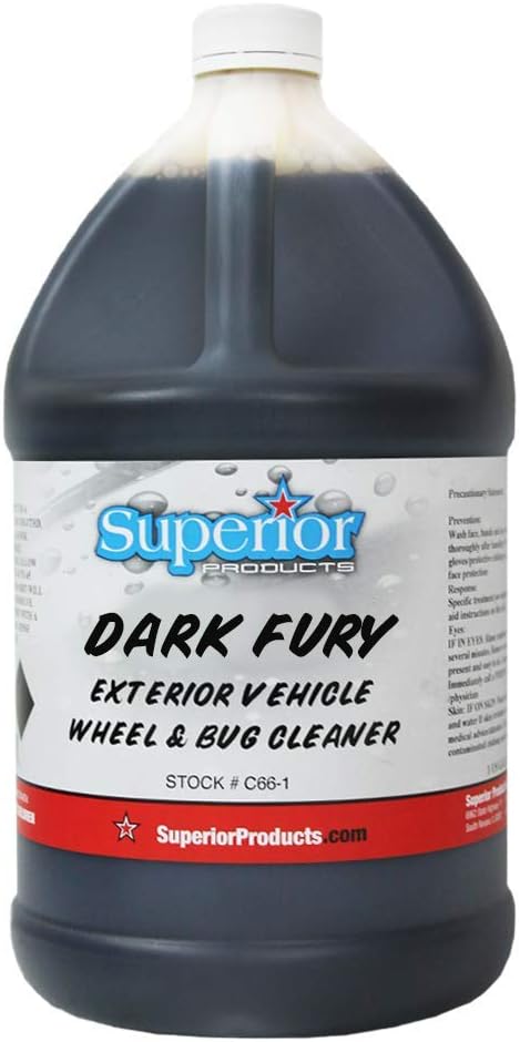 Superior Products Dark Fury (Formerly RAGE) Wheel and Bug Cleaner, 1 Gallon, Made in USA