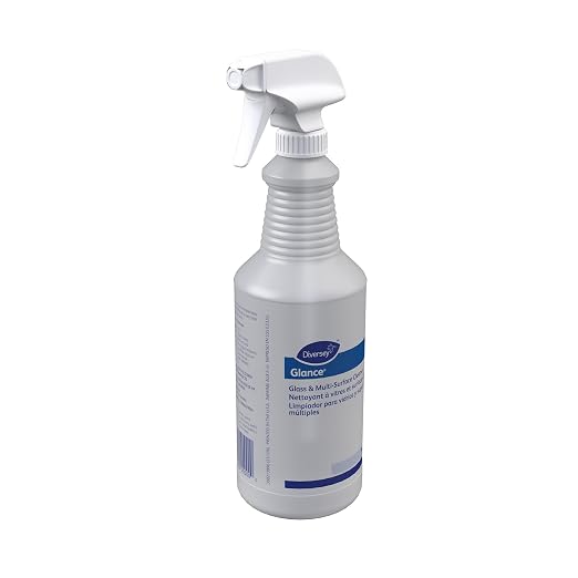 GLANCE Diversey D1231138 NA Glass and Multi Surface Cleaner Empty Bottles, Spray Bottle Accessory, Pre-Labeled Bottle Only, Unscented, 32 ounce