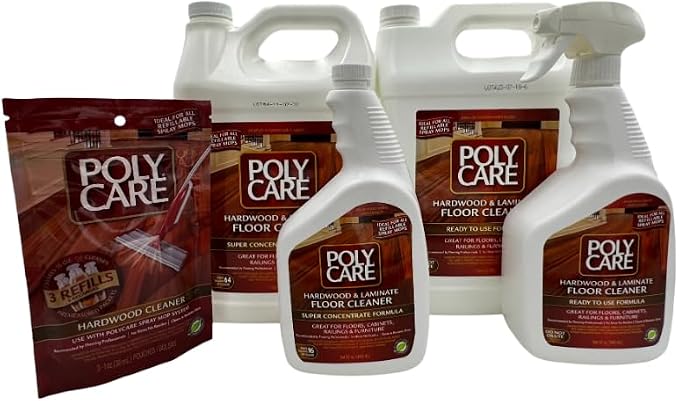 Hardwood Floor Cleaner Refill - 32 fl oz Spray (12 Pack) - Fresh- Refill for Spray Mops and Spray Bottles - Residue-Free Floor Cleaning Solution for Wood or Laminate Floors