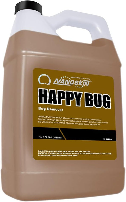 Nanoskin Bug Remover 1 Gallon – Exterior Cleaner & Degreaser for Bug Residue, Grime, Plastic, Metal, Chrome, Windows & Mirrors – Safe for Car Paint, Wax, Clear Coat, Trucks, Motorcycles & RVs
