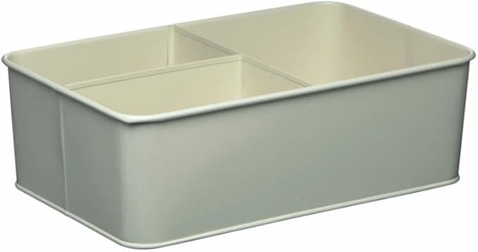 Living Nostalgia KitchenCraft Metal Cleaning Caddy, 33 x 21 x 26 cm - Antique Cream