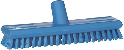 Vikan - 70413 Deck Scrub Brush, 10-3/4"L, Stiff, Blue