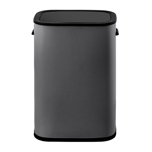 Motion Sensor Trash Can, 14.5 Gallon/55 L Automatic Garbage Can with Soft-Close Lid and Handle, Rectangle Touchless Waste Basket for Kitchen, Bathroom, Bedroom, Office, Grey