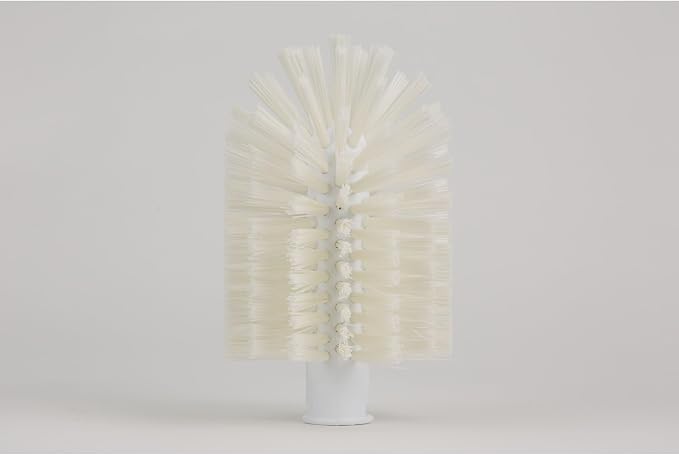 SPARTA Industrial Tank Brush Head Pipe Brush Head, Drain Brush with 3/4" Thread Hole (Handle Not Included) for Commercial Use, Plastic, 4 x 7.1 Inches, White