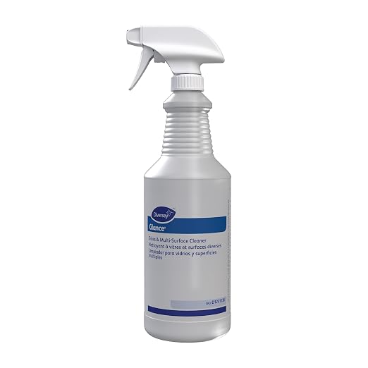 GLANCE Diversey D1231138 NA Glass and Multi Surface Cleaner Empty Bottles, Spray Bottle Accessory, Pre-Labeled Bottle Only, Unscented, 32 ounce (Pack of 12)