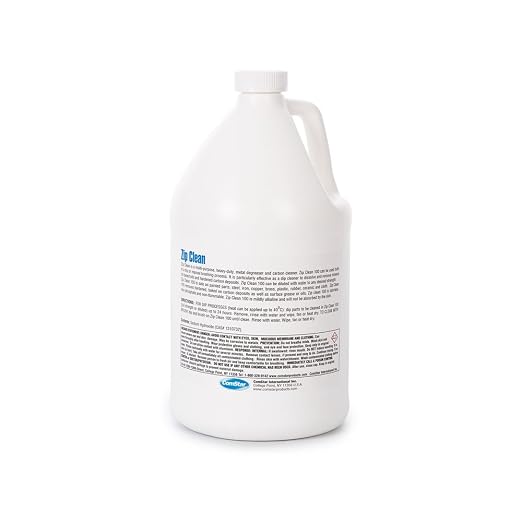Zip Clean, 1 Gallon, Multi-Purpose, Heavy-Duty, Metal Degreaser & Carbon Cleaner that Dissolves & Removes Mineral Oil-Based Oils & Hardened Carbon Deposits, Made in USA (55-004)