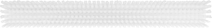 Vikan 31955 24" Heavy-Duty Push Broom, Soft/Stiff, White