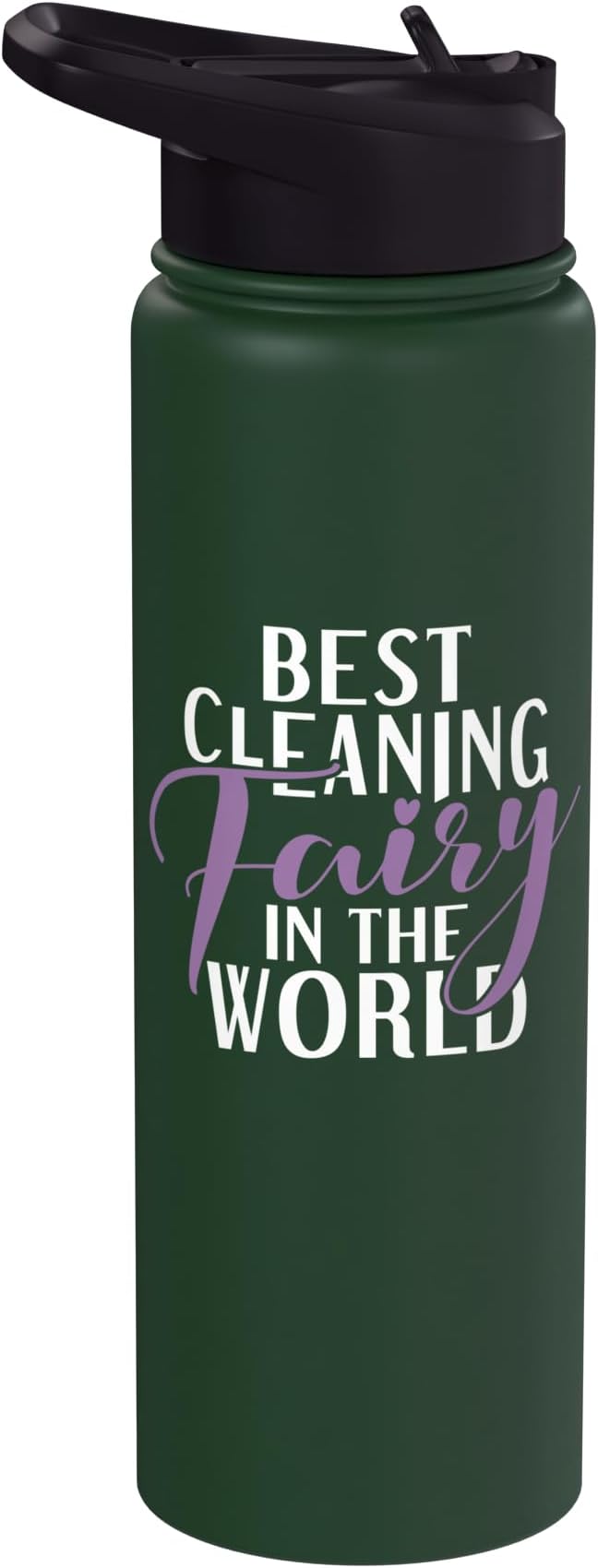 Best Cleaning Fairy in the World Janitor Custodian Stainless Steel Insulated Water Bottle