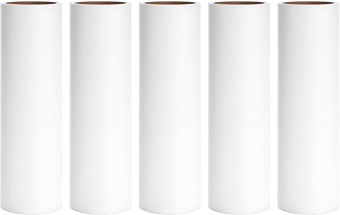 6.3 inch Large Lint Roller Refills Compatible with PetLovers BomDa YabeePet Fedicelly Large Lint Rollers for Pet Hair Extra Sticky 60 Sheets per Refill Pack of 5 Rolls 300 Sheets Total