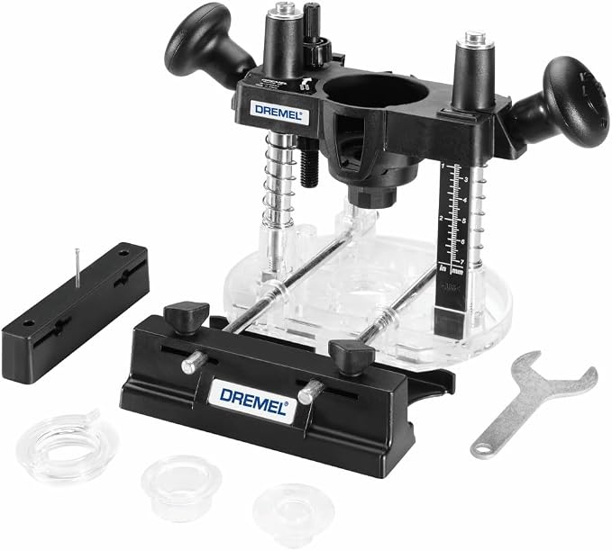 Dremel 335-01 Rotary Tool Plunge Router Attachment, Light-Duty Routing Projects, Perfect for Woodworking & Inlay Work