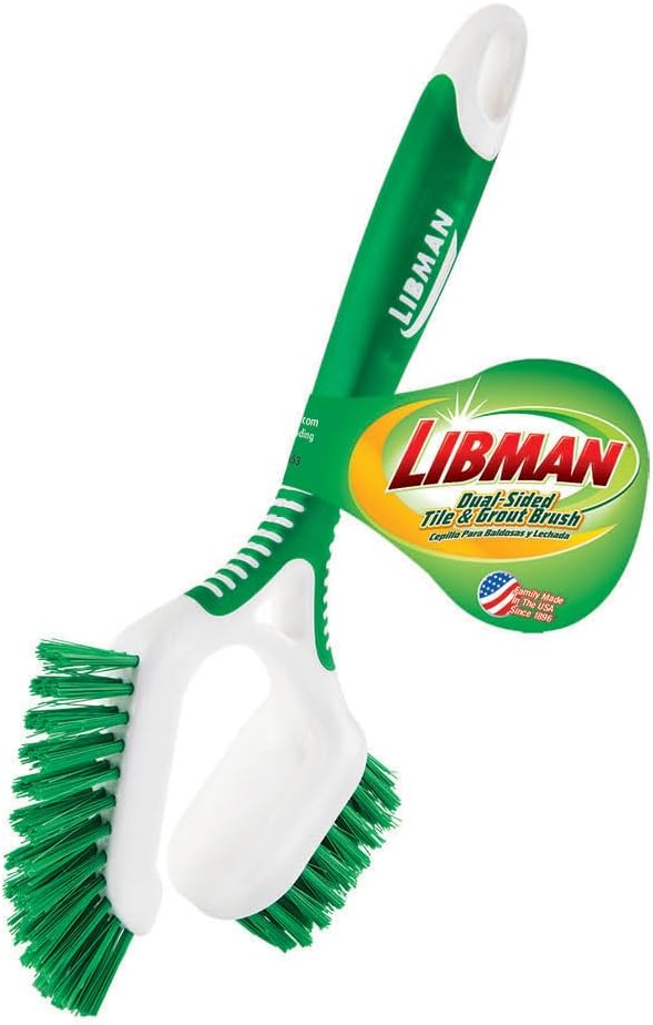 Libman Dual-Sided Tile & Grout Brush | Case of 6