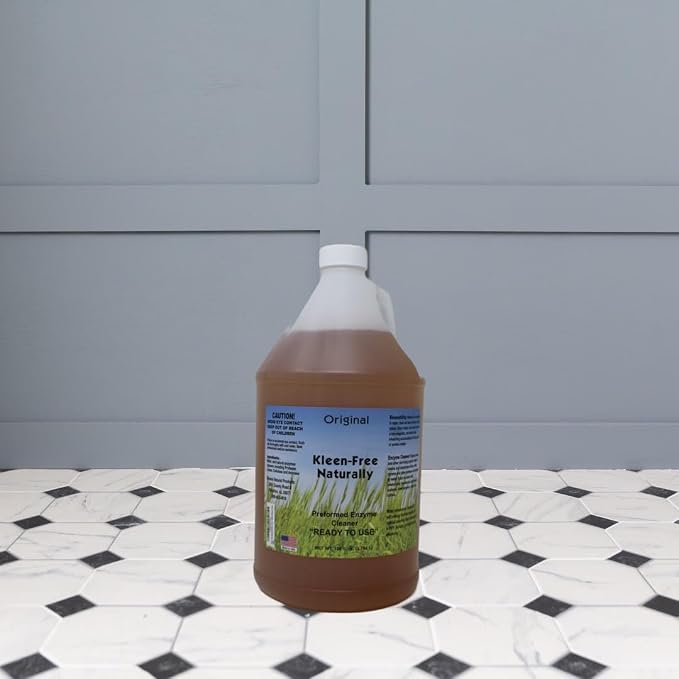 Naturally Preformed Enzyme Cleaner, Enzyme Solution, Multi-Purpose Cleaner, Laundry Additive and More - Ready to Use - Orginal Scent - 128oz (1 Gallon)