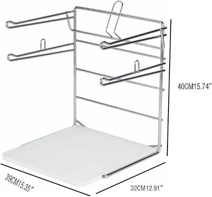 T-shirt plastic bag dispenser, supermarket plastic bag rack, suitable for commercial places, restaurants, offices, homes, kitchens, garages, et