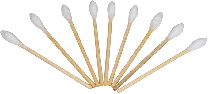 Tipton Power Swabs .22 Caliber - 250 Count with Cotton Construction and Bamboo Handle for Mess-Free Firearm Cleaning