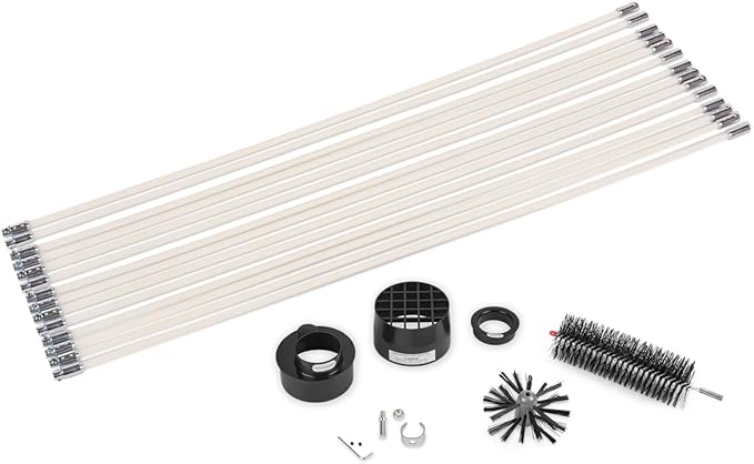 Gardus RLE42PRO LintEater Pro Rotary Dryer Vent Cleaning System, Removes Lint, Extends Up to 42’