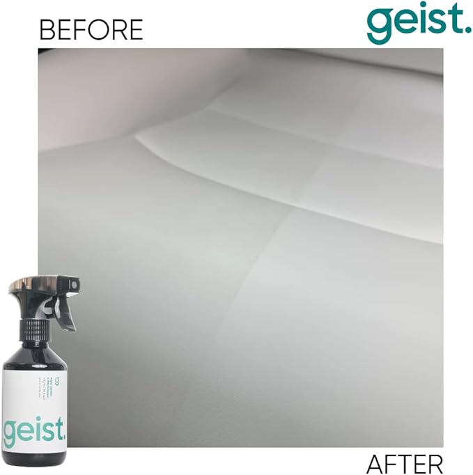 Geist. Rapid Leather & Vinyl Cleaner | For car interiors, sofas, furniture, bags, shoes and more | Plant & Algae based detergents | 100% soap & solvent free | 500 ml / 16.75 fl.oz