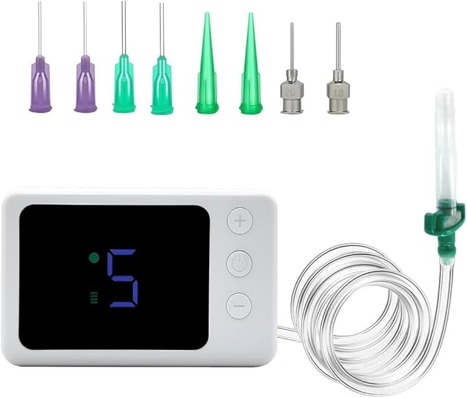 Hearing Aid Cleaning Vacuum Kit – with 8 Tips, Digital Display – Compatible with Hearing Aids, Earbuds & in-Ear Monitors