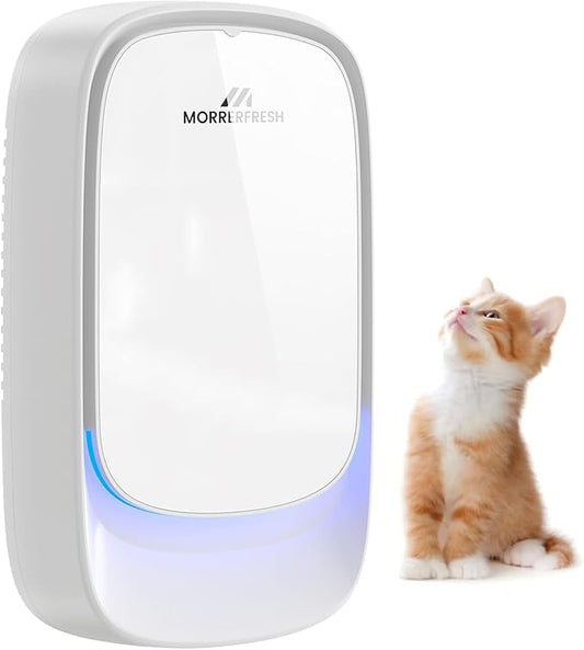 Air Ionizers, Plug in Negative Ion Air Purifier, Pet Odor Eliminator for Dogs/Cats, Ozone Free Quiet Air Freshener for Small Spaces/Cat Litter Room, Kitchen, Smoke Dust, Mini Air Cleaner