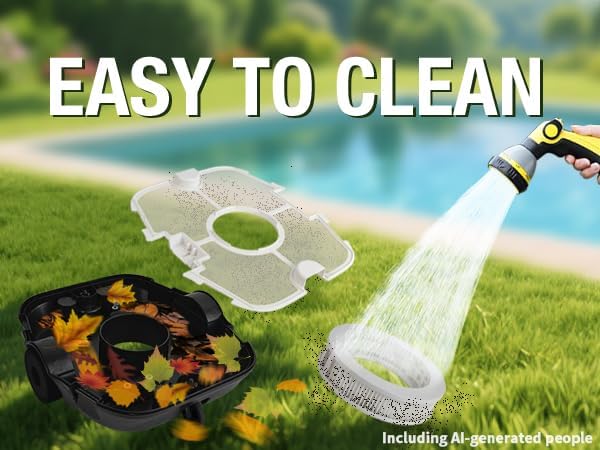 Robotic Pool Cleaner, Cordless Pool Vacuum with 18.5 GPM Powerful Suction,120-Min Runtime, Self-Parking, Pool Vacuum for Above-Ground & Flat Pools to 860 sq.ft,Orange
