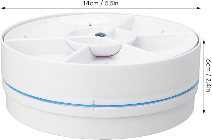 USB Dishwasher, Ultrasonic Dish Washing Machine for Fruit Vegetable, Household Small Dishwasher for Trip, Apartment, Home, Dorm, Kitchen Supply (Blue)