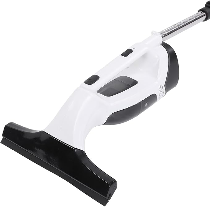 Window Vacuum Cleaner, Cordless 2.0KPA Suction Multifunctional Glass Cleaner with Spray and Auto Dirty Water Collection for Home and Car Black