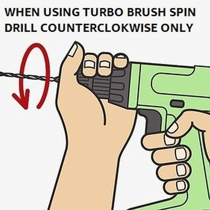Turbo Carboy Cleaner Brush 27" Long Power Drill Attachment Bendable Plastic Bristle Cleaning Brush Clean Water Jugs Carboys Pails Demijohns w/Ease Attaches to Standard drill for Turbo Cleaning Action