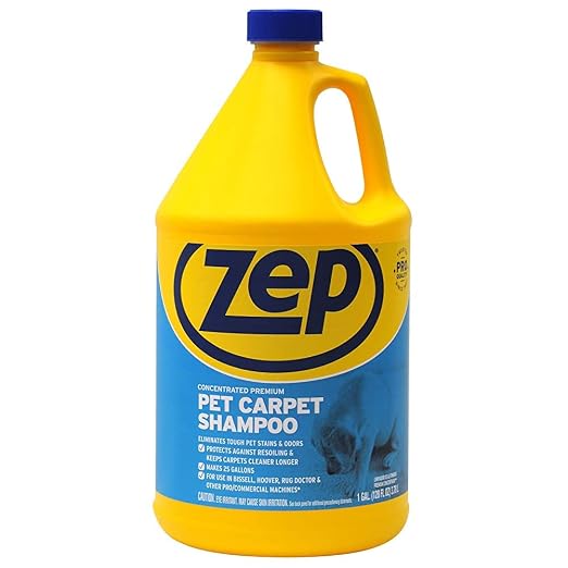 Zep 128oz Urine Remover and 128oz Carpet Shampoo Bundle