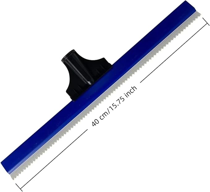 2 Pack 16 Inch Teeth Notched Squeegee, Epoxy Floor Squeegee with 0.16 Inch Teeth for Self Leveling Cement Urethane Epoxy, Lightweight Epoxy & Urethane Flooring Tool