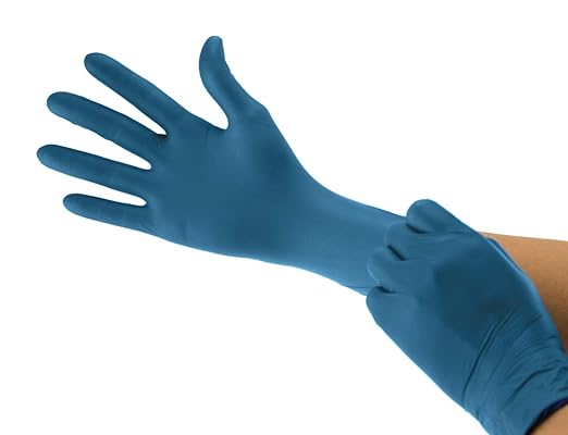 Cranberry USA CR3386case Inspire Nitrile Powder Free Exam Gloves, 2.0 mil, Aegean Blue, Small (Pack of 3000)