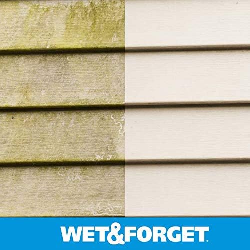 Wet & Forget Moss, Mold, Mildew, & Algae Stain Remover Multi-Surface Outdoor Cleaner Concentrate, Original, 64 Fluid Ounces