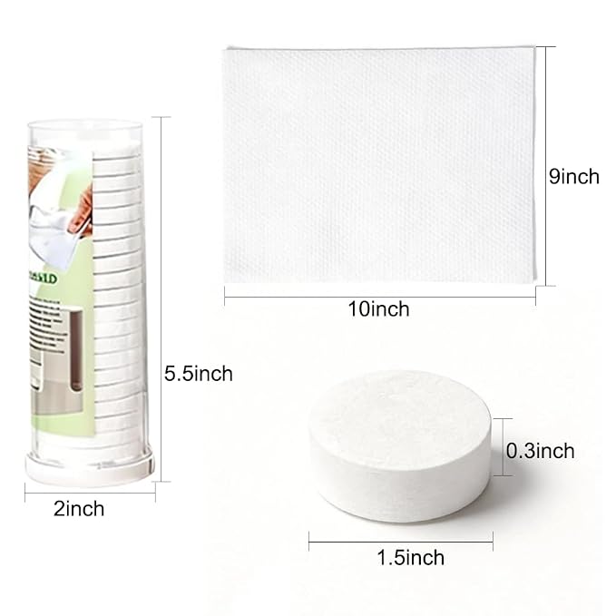 Towel Refills for Hot Face Towel Heater Machine, 180 Pcs Disposable Compressed Face Towels for Smart Towel Warmer, 9 Buckets, 20 Pcs Per Bucket