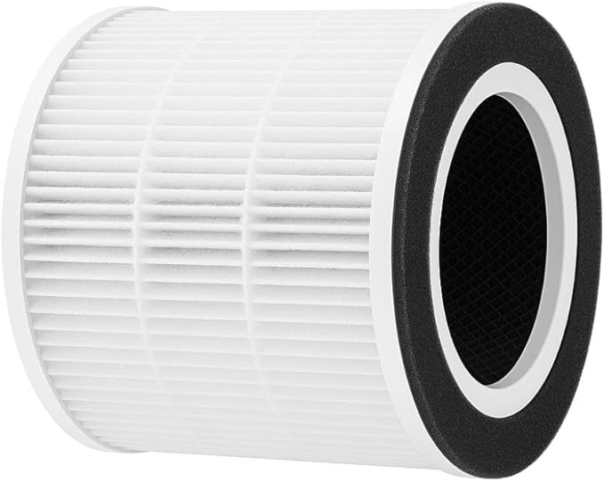 Nispira VK-6067B Filter Replacement for Vremi/Kokeki Air Purifier 3-in-1 True HEPA Activated Carbon, 4 Packs