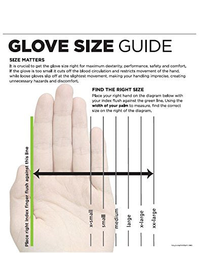 SHOWA Best N-Dex 7705PFT Accelerator-free Disposable Nitrile Glove, Powder Free, X-Large (Pack of 500) Green