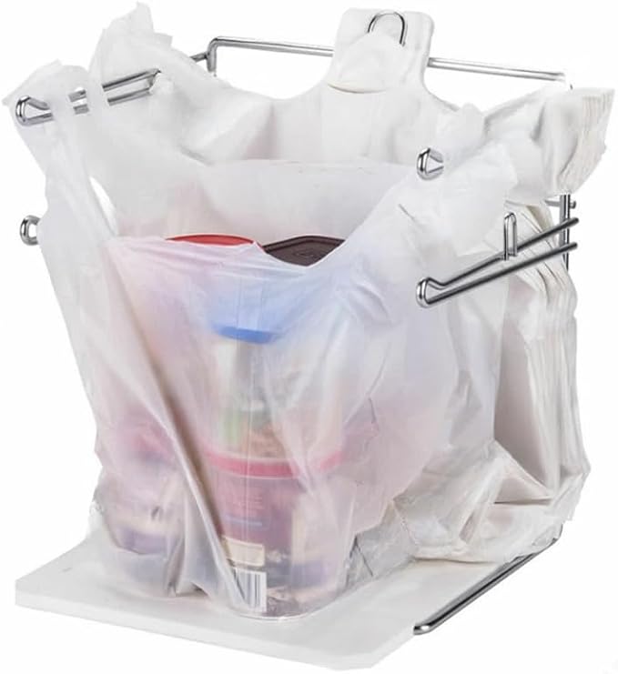 T-shirt plastic bag dispenser, supermarket plastic bag rack, suitable for commercial places, restaurants, offices, homes, kitchens, garages, et