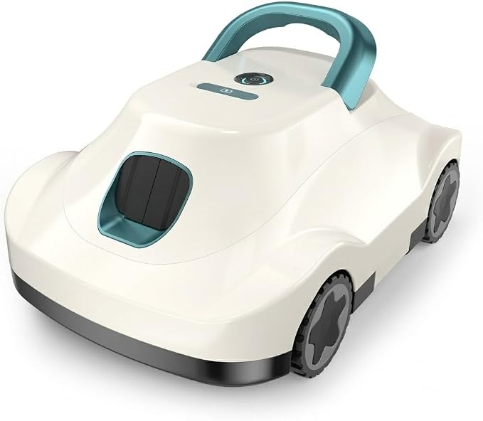 (2026 Upgrade) Cordless Robotic Pool Cleaner, Automatic Pool Vacuum for Above Ground & Inground Pools, 170-Min Runtime, 3L Basket for Leaves & Debris, Auto-Parking, Powerful Suction up to 2000 Sq.Ft