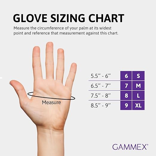 Ansell GAMMEX Non-Latex Micro-Texture Neoprene Surgical Gloves for Healthcare, Size 8 Green (Box of 50)